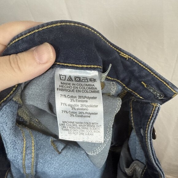 Michael Kors Dark Blue Skinny Jeans Size 10 Preowned - Picture 12 of 13